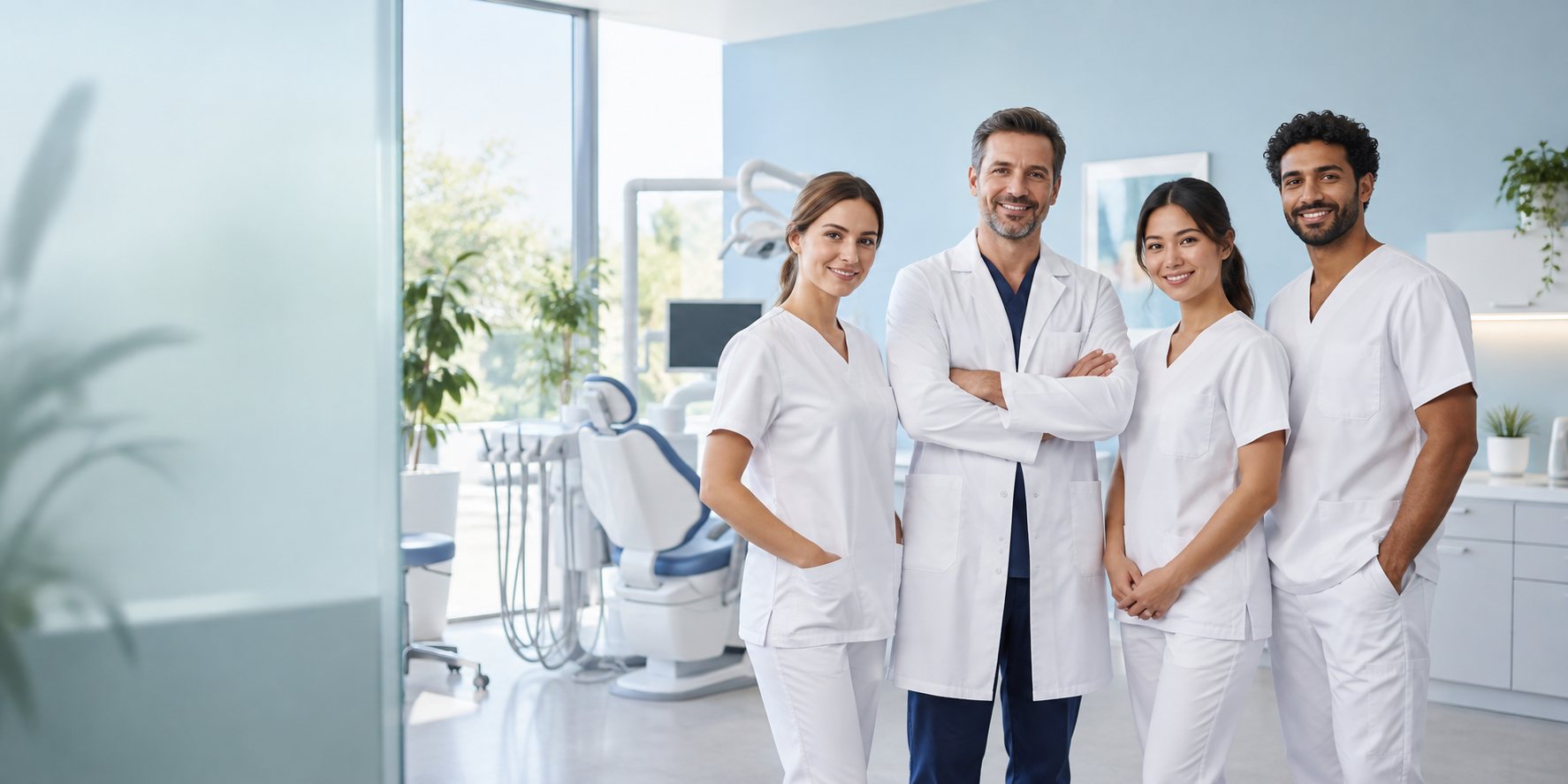 The Aurasmile clinical team in the practice